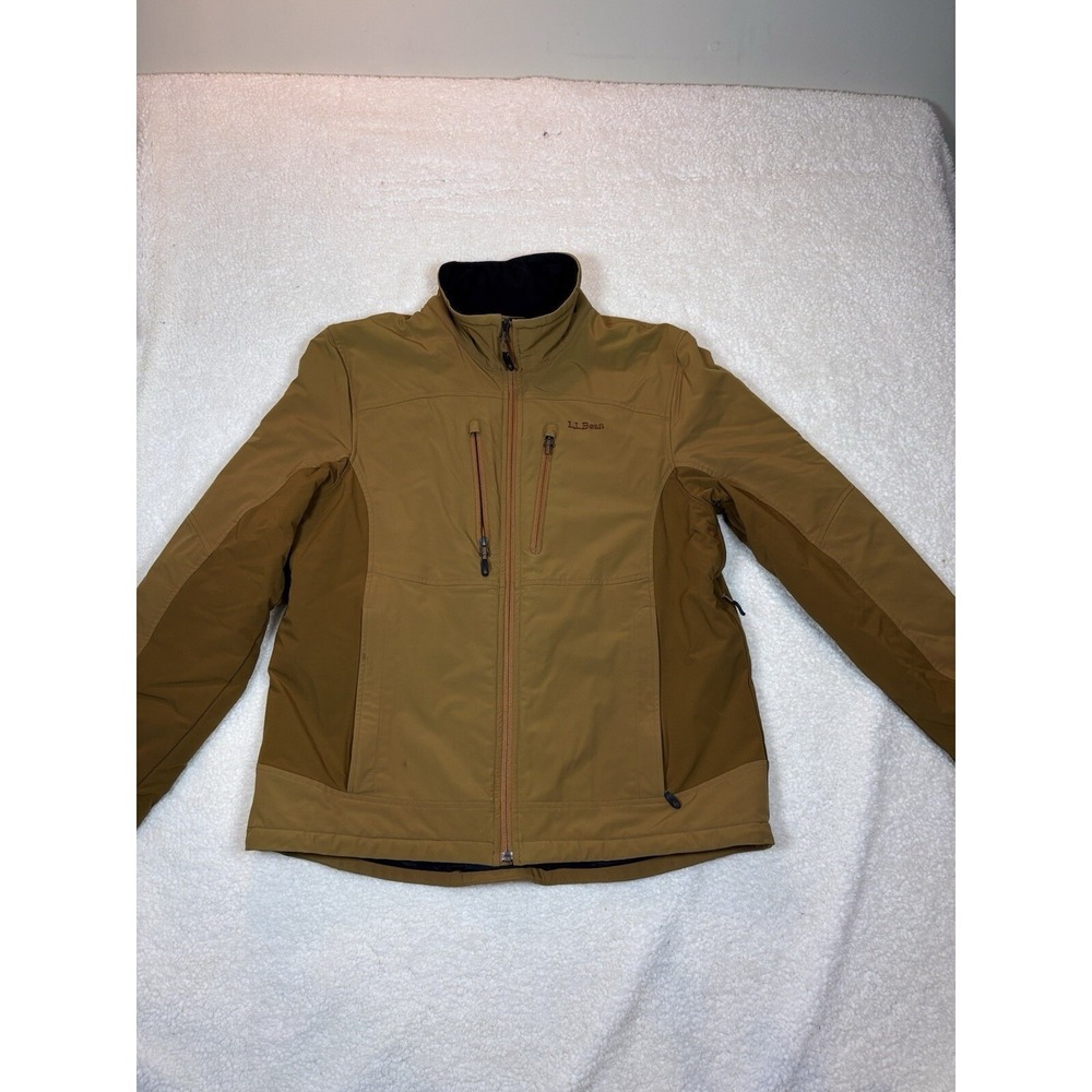 LL Bean Men's Lightweight Water Resistant Jacket Brown Size L